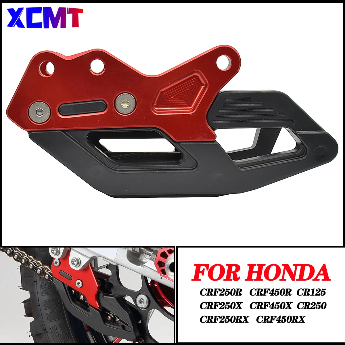 

Motorcycle Accessories CNC Chain Guide Guard For Honda CRF250R CRF450R CRF250RX CRF450RX CRF250X CRF450X CR 125 250 2007-2021