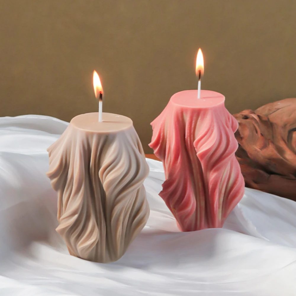 مجموعة قوالب شموع لجذر شجرة الموجة ، الهندسة ، الصابون ، الجبس ، قالب السيليكون ، ديكور الزفاف ، عمود الخط ، صنع الشوكولاتة ، متعددة الأحجام