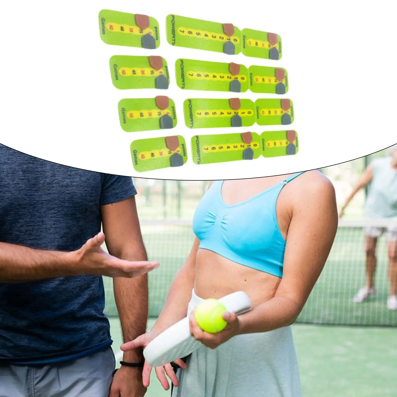 Tennis Scoring Device Compact Paddle Scorekeeper Easy Read Portable Points Tracker for Training and Tournaments