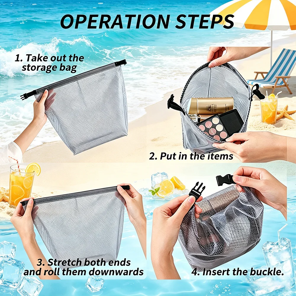 Waterproof Travel Toiletry Organizer Bag Multifunctional Portable Handheld Bath Bag Men Women Gym Swimming Storage Pouch