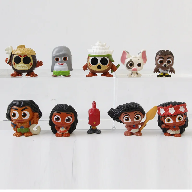 10pcs/set New Movie Moana Figure Toys PVC Figure Collectible Model Children Birthday Gift Toys