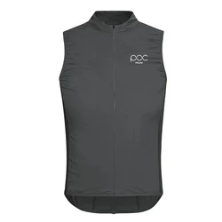 RAUDAX-POC Men's Cycling Tank Top, Windproof, Road Bicycle, Sleeveless, UV Protection, Summer