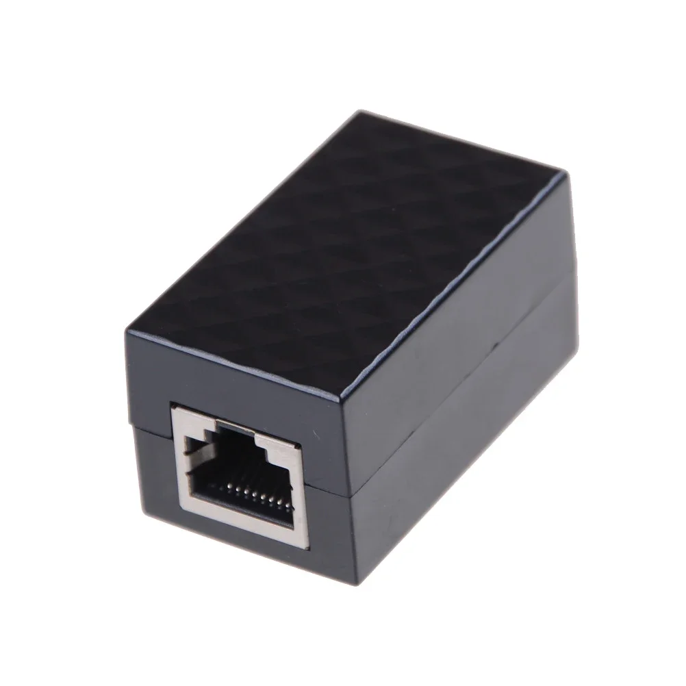 1pc RJ45 LAN Adapter Ethernet RJ-45 Lightning Surge Protection Device Ethernet Network Protect Device Arrester Surge Protector