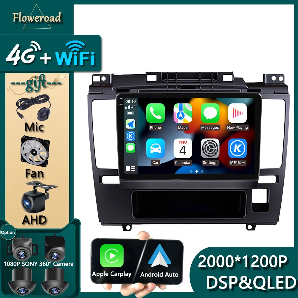 

Carplay 4G WIFI For Nissan Tiida 2005-2010 Car Android Navigation GPS Radio Stereo Monitor Multimedia Player IPS Video Head Unit