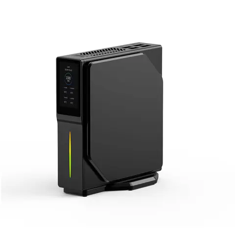 Zkmagic Wholesale Mini Server PC Alder Lake N97 LCD Magnetic Cover WIN11 WIFI Mini Computer