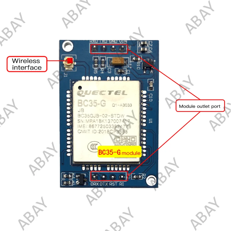 BC35-G módulo bc95 placa de desenvolvimento todo o sistema netcom nbiot placa de núcleo mqtt protocolo nb-iot tcp
