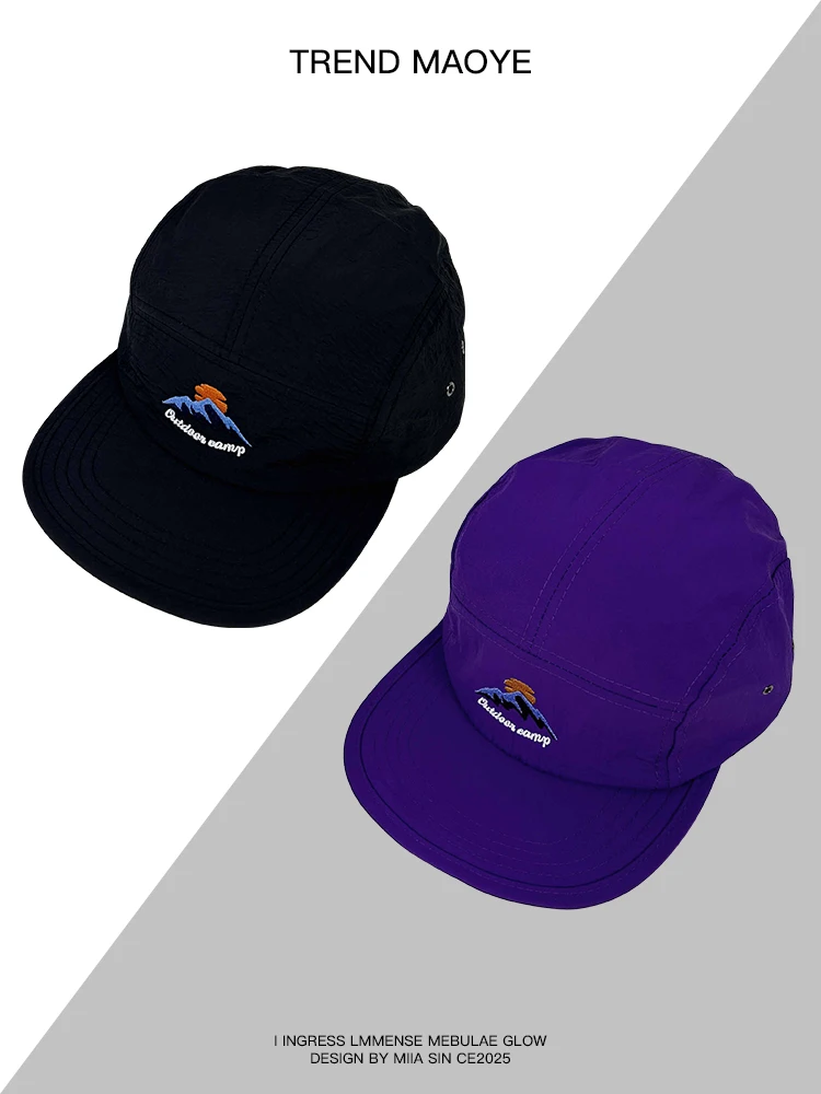 

Summer quick-drying cap men and women soft top flat brim hip-hop skateboard hat outdoor sports baseball hat tide