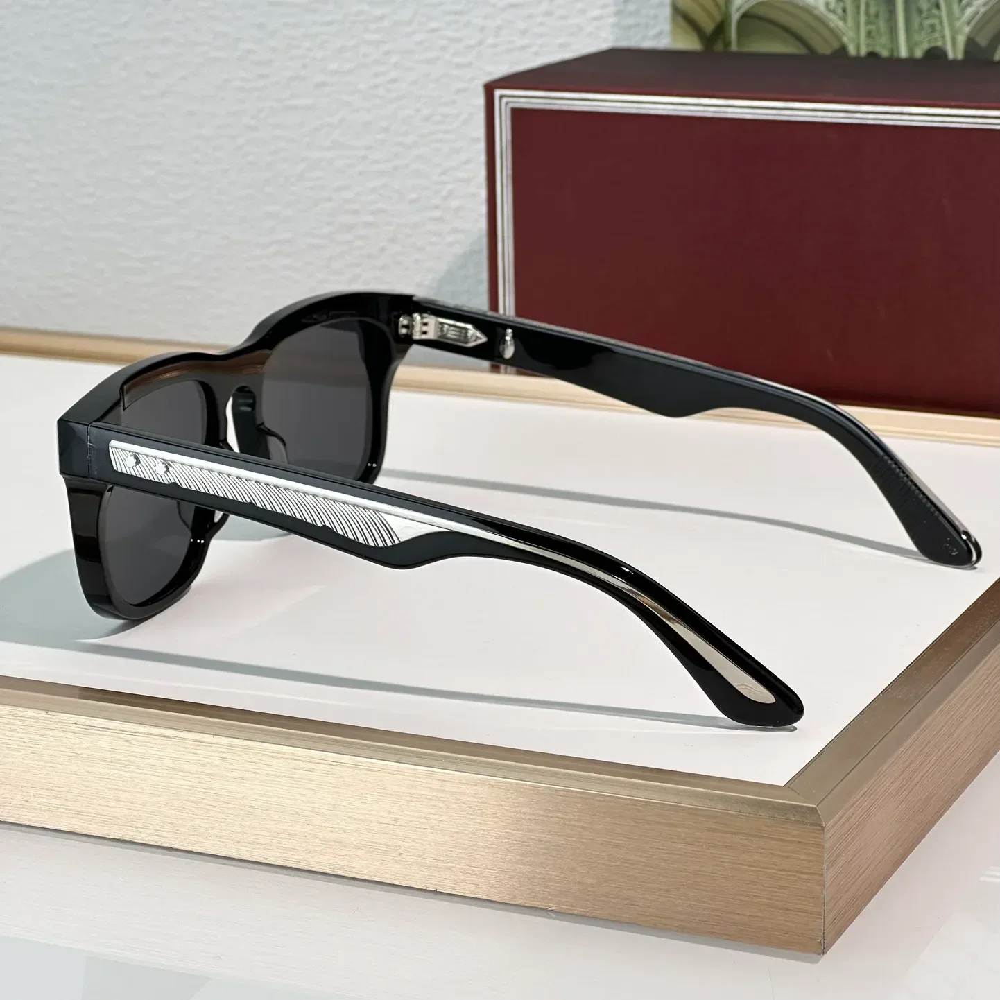 Модные солнцезащитные очки для женщин и мужчин, стильные анти-ультрафиолетовые ретро-пластинчатые очки в полной оправе, очки специального дизайна, случайная коробка