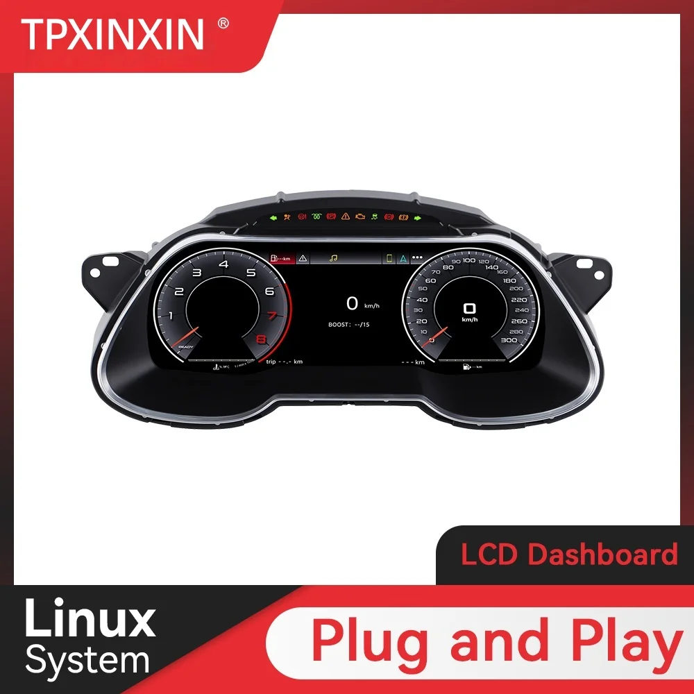 

12,3-дюймовый ЖК-дисплей, цифровая приборная панель, кластер для Audi A4 S4 2009 2010 2011-2016, ЖК-экран, спидометр, приборная панель, кабина