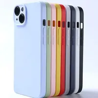 Phone Case for Iphone 15Plus 14 13 12 Mini 11 Pro Max Xs X Xr 7 8 Candy Color Original Liquid Silicone Soft Protector Back Cover