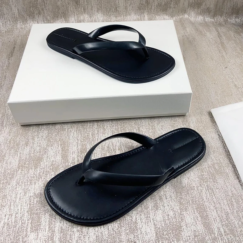 2024 Summer New Slippers for Women Beach Shoes PVC Flats Narrow Band Slides Slip on Clip Toe Casual Flip Flops Shoe Sandal Women