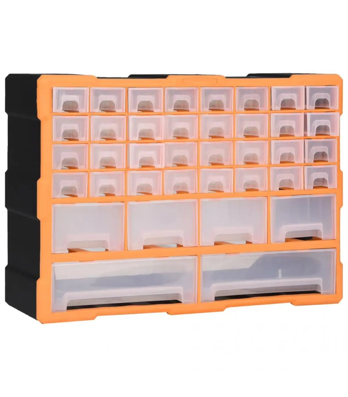 Multilayer organizer tool boxes with 40 drawers 52x16x37,5 cm