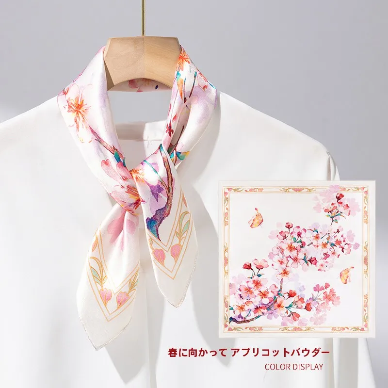 本物のシルクスカーフ-レディース-00-マルベリーシルク-小さな正方形-ネックサポート-多用途でファッショナブルな小さなバンダナ-上海ストーリー