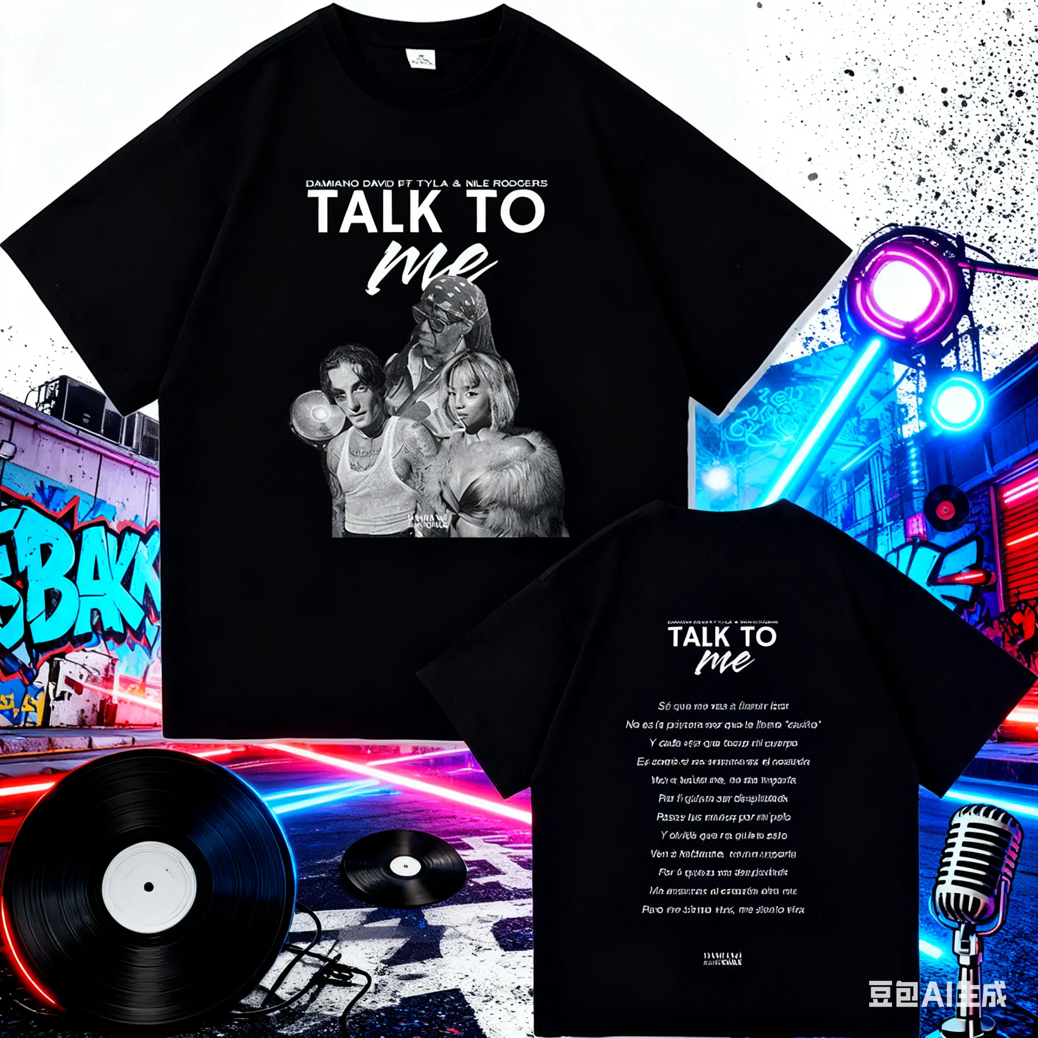 

2025-26 Summer Damiano Tyla100% Pure Cotton Printed Pattern T-shirt, Outdoor Casual, Breathable and Comfortable Top Y2k