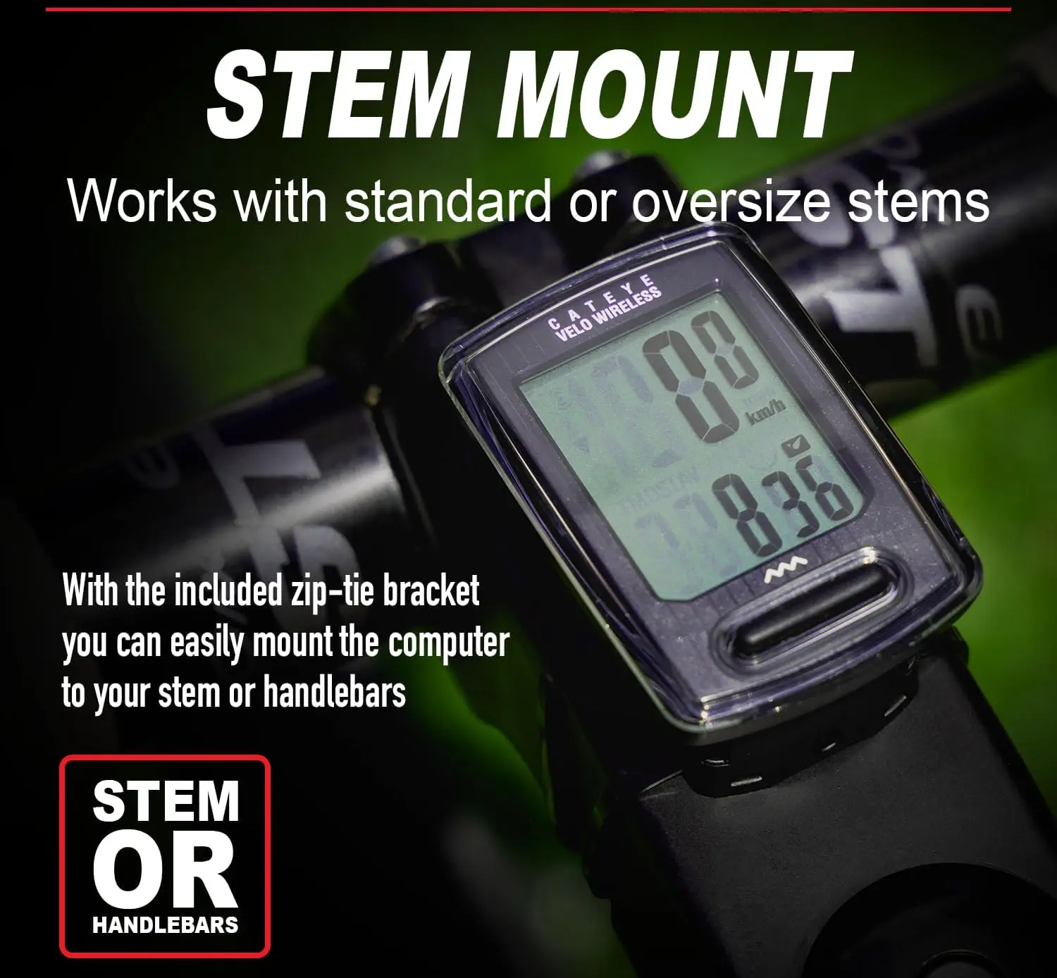 Nulkomma Wireless Bike Computer – Analog Speedometer & Odometer with Calorie Tracking, Auto Start/Stop, Programmable Odometer