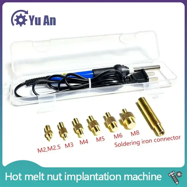 Hot Melt Nut Implantation Machine for Plastic Embedding M2-M8 Copper