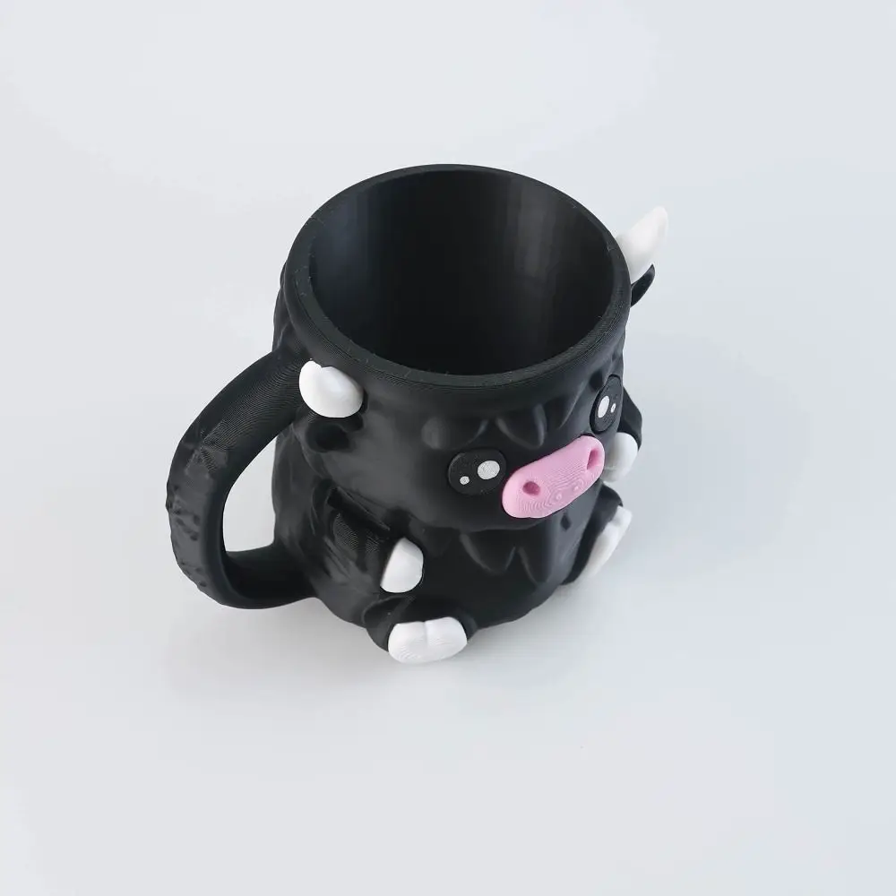 Highland Cow Ice Cream Pint Rack Antifreeze Handle Leak Proof Ice Cream Pint Holder Insulated 3D Printing
