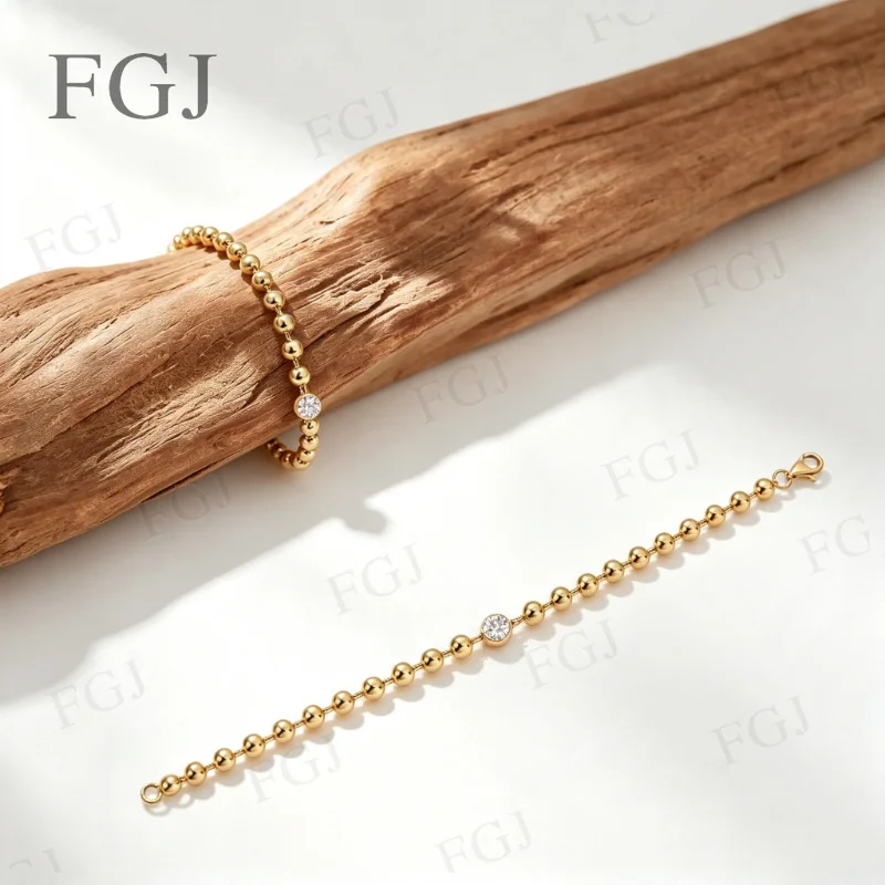 Moissanit Charm-Armband 925 Sterling Silber Schmuck Moissanit Diamant-Kettenarmband für Frauen Hochzeitsgeschenk – Detail 2