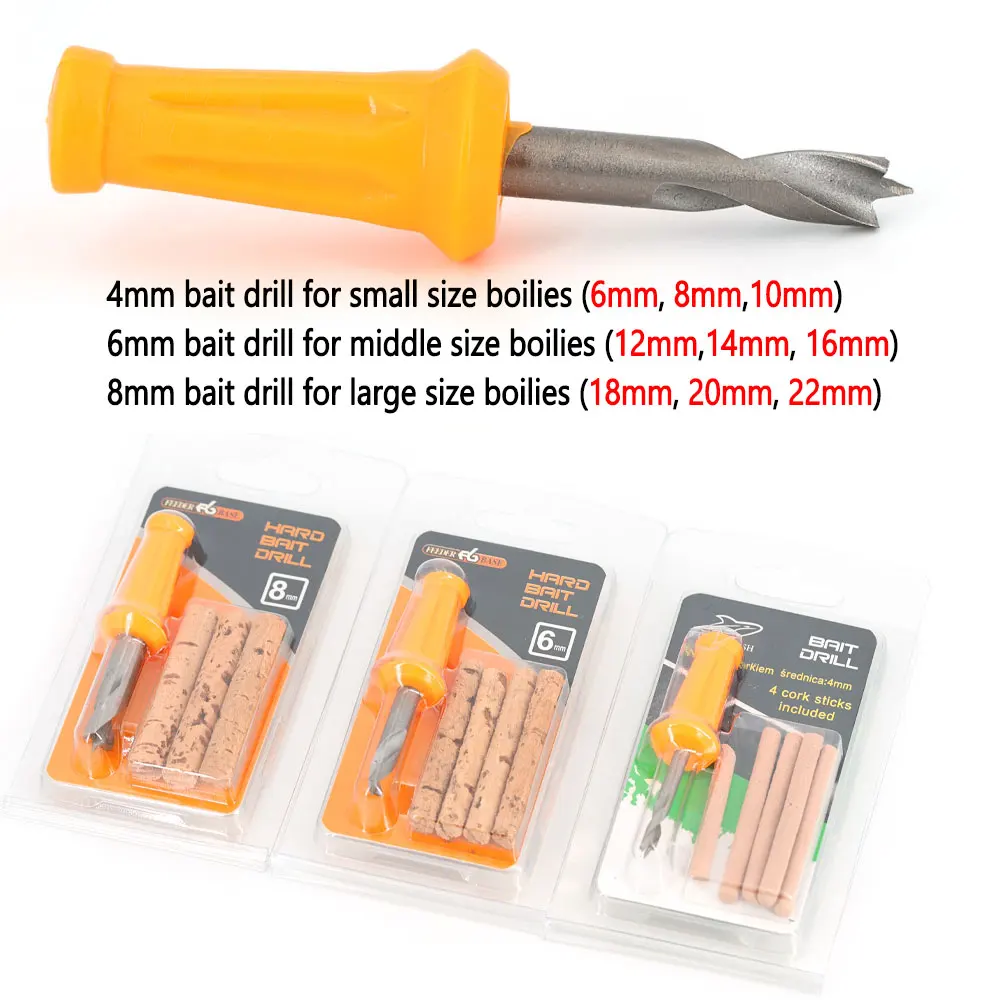 Corer de corcho para cebo de carpa con broca inoxidable - imagen 4