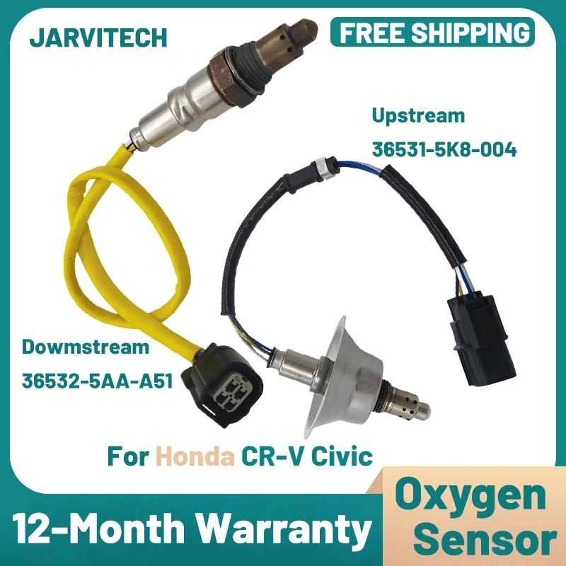 

Oxygen Lambda Sensor 36531-5K8-004 36532-5AA-A51 Upstream Downstream Fit For Honda Civic CR-V 1.5L Turbo 2016-2020