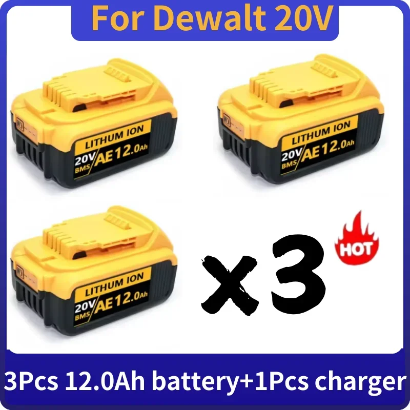 New 100% original 12000mAh 20V dehydration power tool battery DCB206 20V 12.0Ah battery DCB206 20V battery DCB205 DCB200