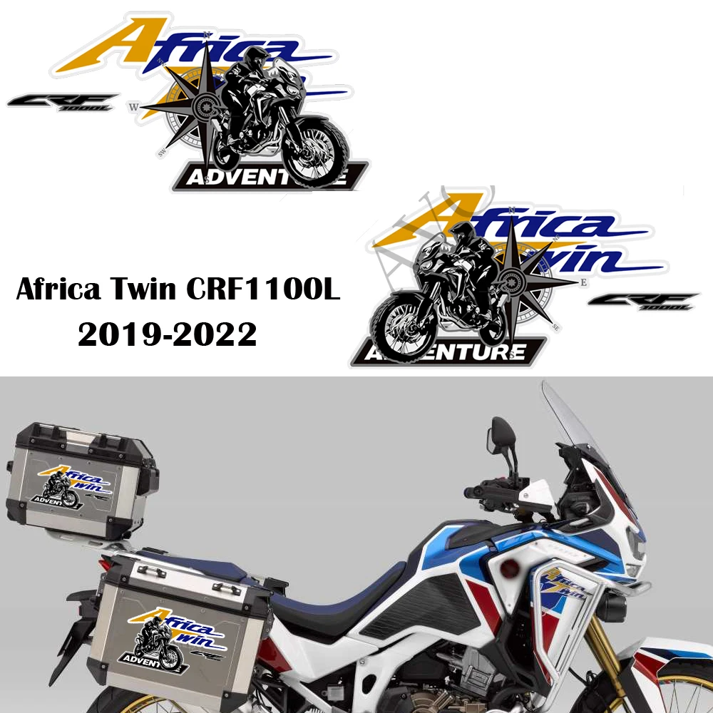 

For Honda Africa Twin CRF1000L CRF 1000 1100 L CRF1100L Trunk Luggage Cases Tank Pad Protector Adventure Sports Stickers Kit
