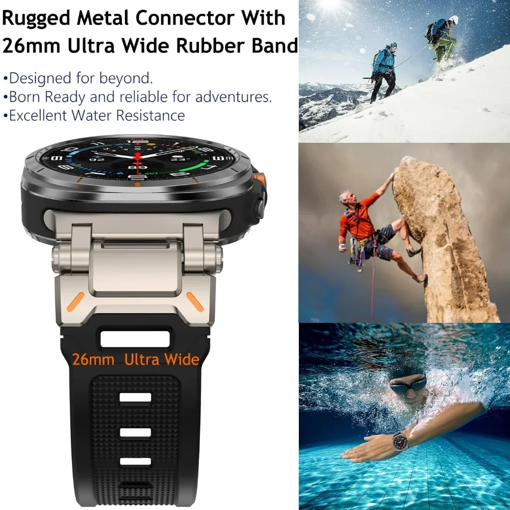 حزام مطاطي رياضي من البولي يورثين الحراري لسامسونج جالاكسي الترا ، شريط سيليكون ناعم ، سوار بدون ثغرات ، كوريا ، 47