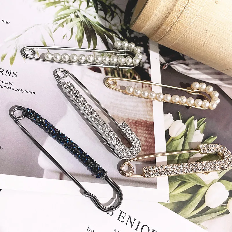 2 יחידות סיכות מתכת עם אבן חן יפות לג'ינסים, סיכה מתכווננת למותן, כלי להפחתת היקף המותן של מכנסיים