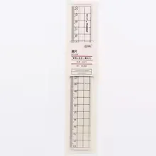 Transparante en minimalistische liniaal, geschikt voor studenten, kantoor en tekenwerk, leerzaamheid, kantoorbenodigdheden, plastic liniaal, meetinstrument.