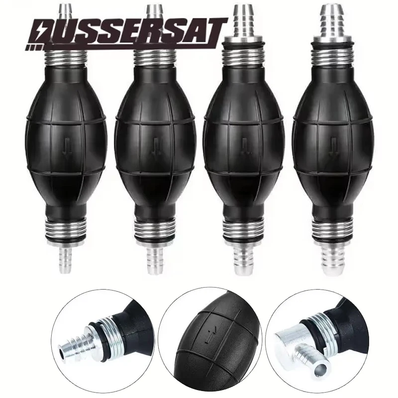 6/8/10/12 مللي متر خط مضخة الوقود اليدوية المطاط الألومنيوم اليد التمهيدي لمبة نقل زيت الديزل البنزين لسيارة قارب البحرية الخارجية #1