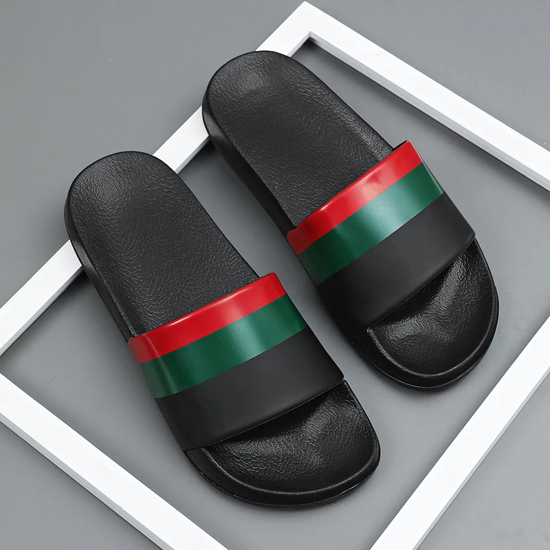 Men and Women Couples Non-Slip Color Matching Slippers Summer Outdoor Large Size Beach Sandals