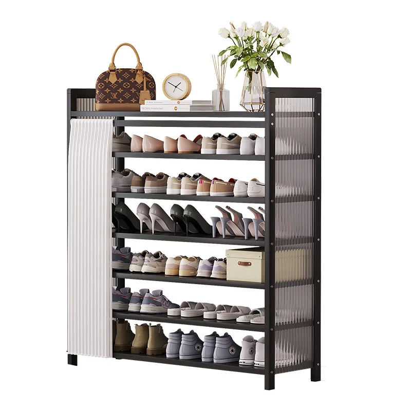 

Installation-free simple shoe rack household shoe rack dormitory foldable space-saving dust-proof shoe cabinet