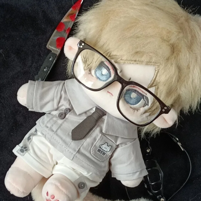 Permainan Leon Scott Kennedy 20cm mainan boneka telanjang berdandan pakaian boneka lembut boneka Plushie