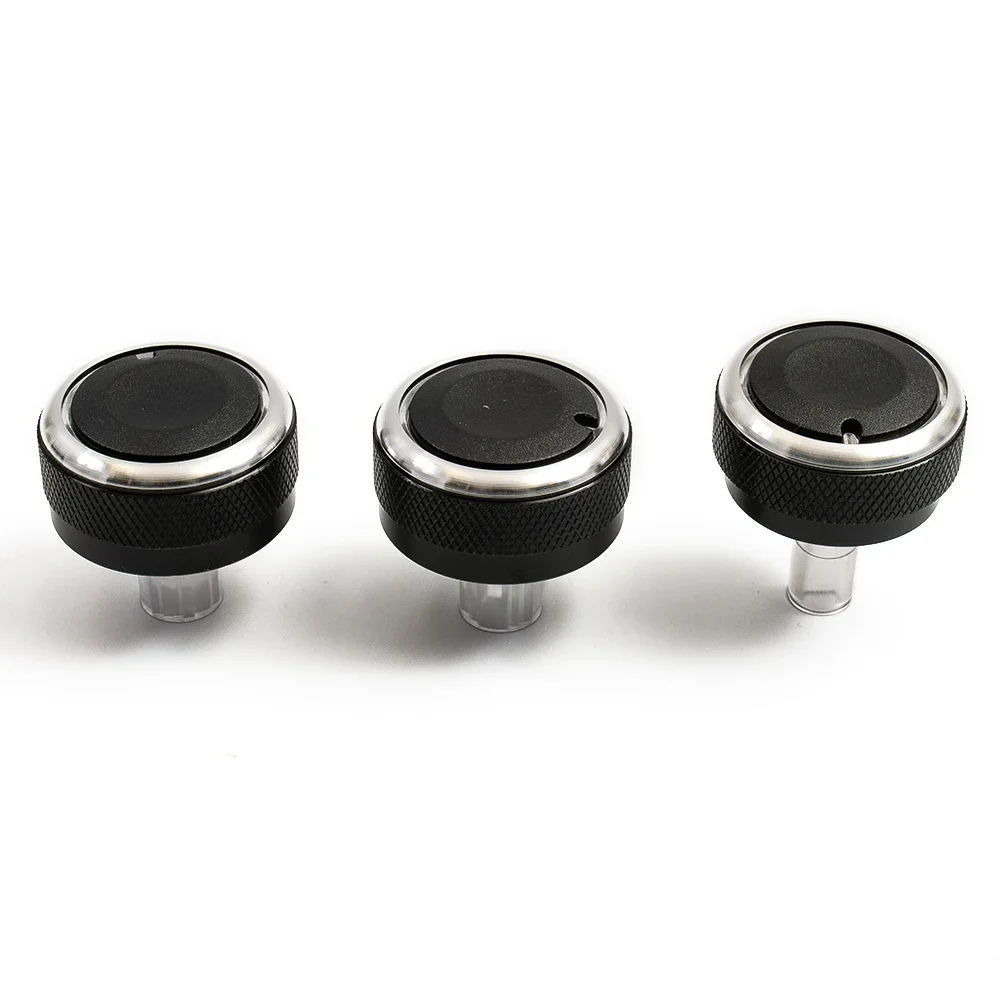 

Alternatives A/C Knob Button Easy To Install Install Directly Replacement 3 Pcs/Set Accessories Aluminum Alloy