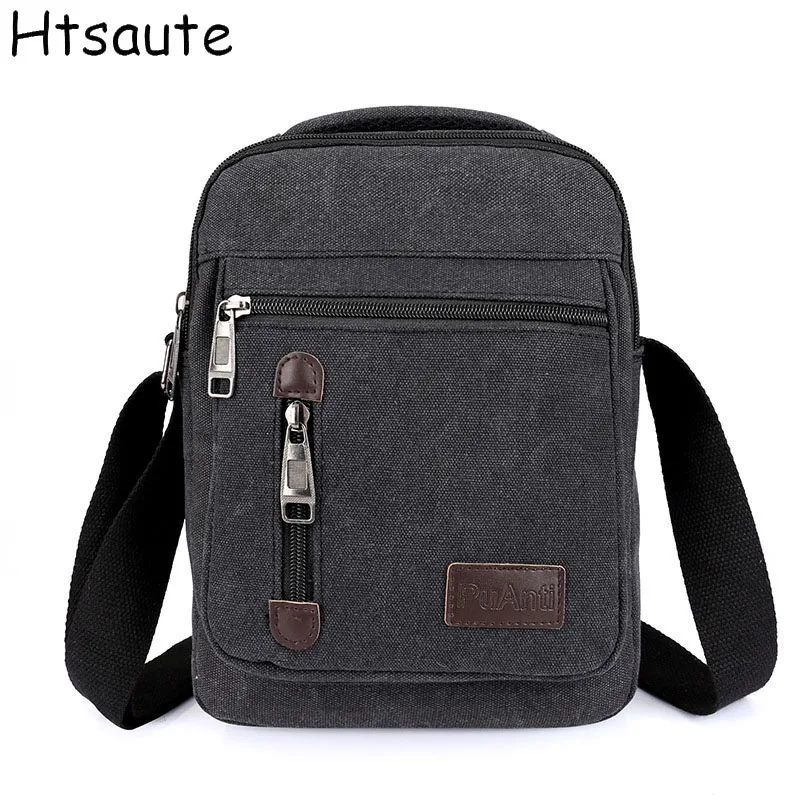 

Single Shoulder Bag For Men's Korean Style Canvas Messenger Bag Outdoor Leisure Travel Portable Shoulder Bag Purse Handbag