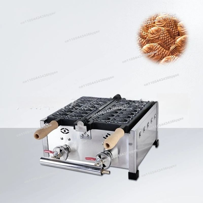 Gas 14 Hole Snapper Burner Waffle Machine Internet Celebrity Stall Snack Equipment  Scone