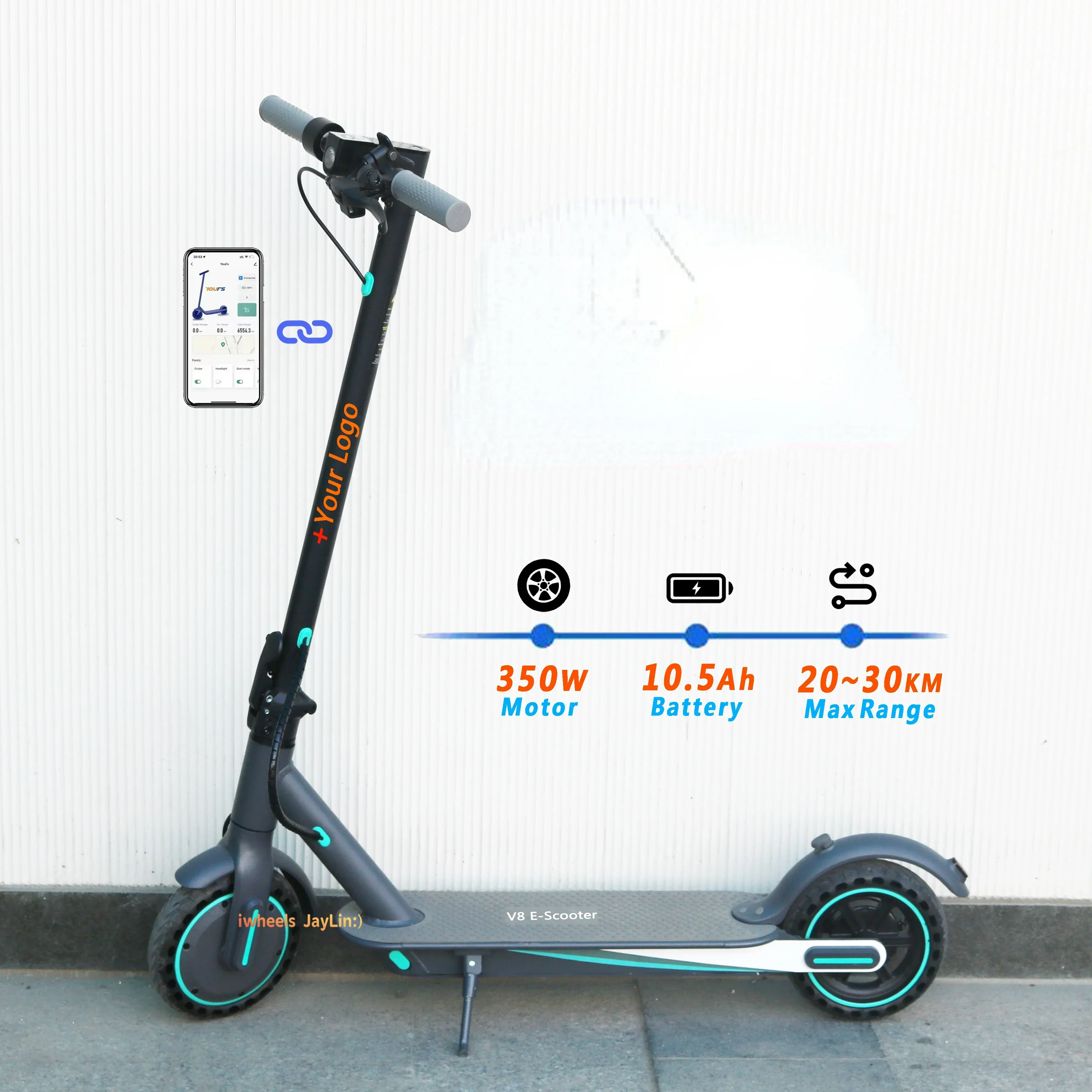 

V8 E Scooter Electric Scooters With APP 350W Adult Foldable M365 Pro Trotinette Electric Scooter