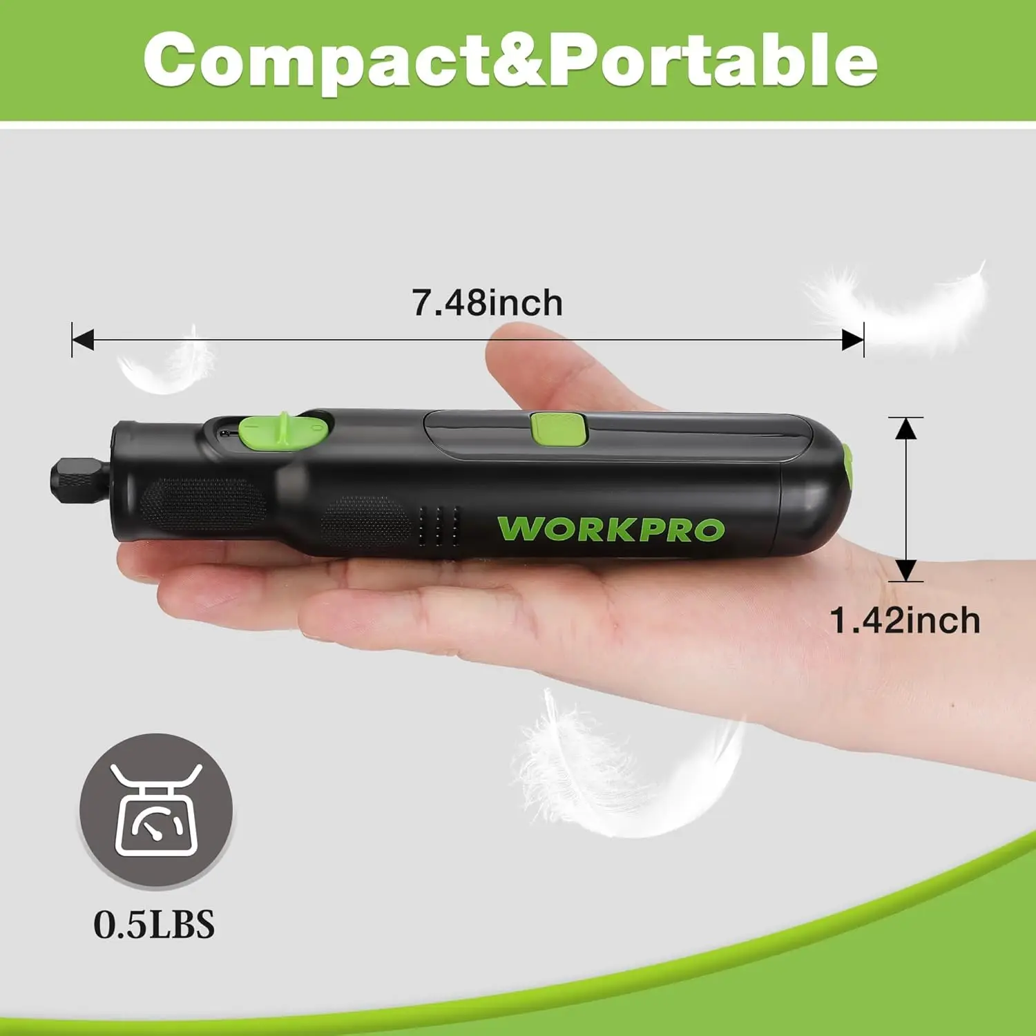 مجموعة أدوات دوارة لاسلكية 8 فولت مع 117 ملحقة، 6 سرعات، شحن من النوع C، ضوء LED للصنفرة والتلميع والنقش والحفر #6