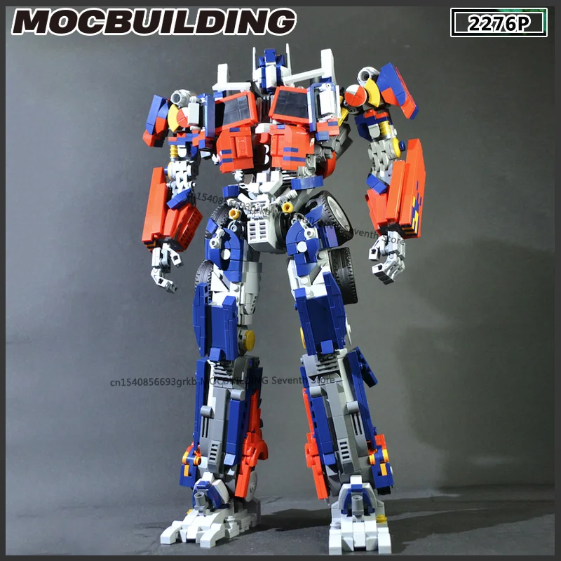 Famous Movie Deformation Model Robot MOC Building Blocks DIY Assembly Technology Bricks Speed Car Collection Model Toys Gifts