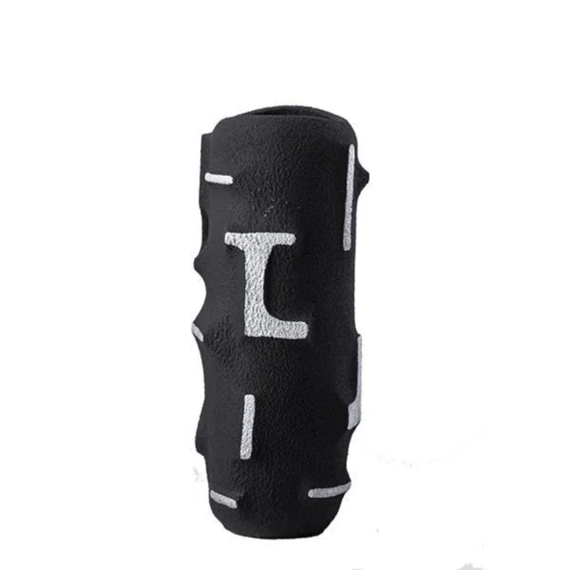 

Plain - Ink Silver - Silver and Black Solitude Wind Flower Vase Patina Simple Zen Flower Arrangement