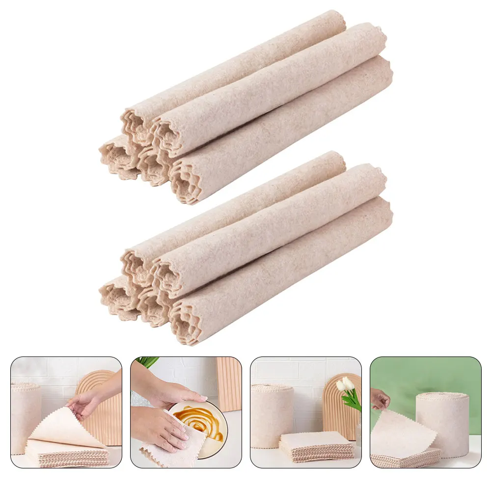 

10 Pcs Dishcloth Cleaning Towels Cloths Luffa Washing up Loofah Kitchen Dishwashing