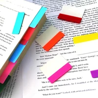 200 hojas de pegatinas de índice transparentes coloridas, autoadhesivas, pegatinas impermeables grabables, papelería