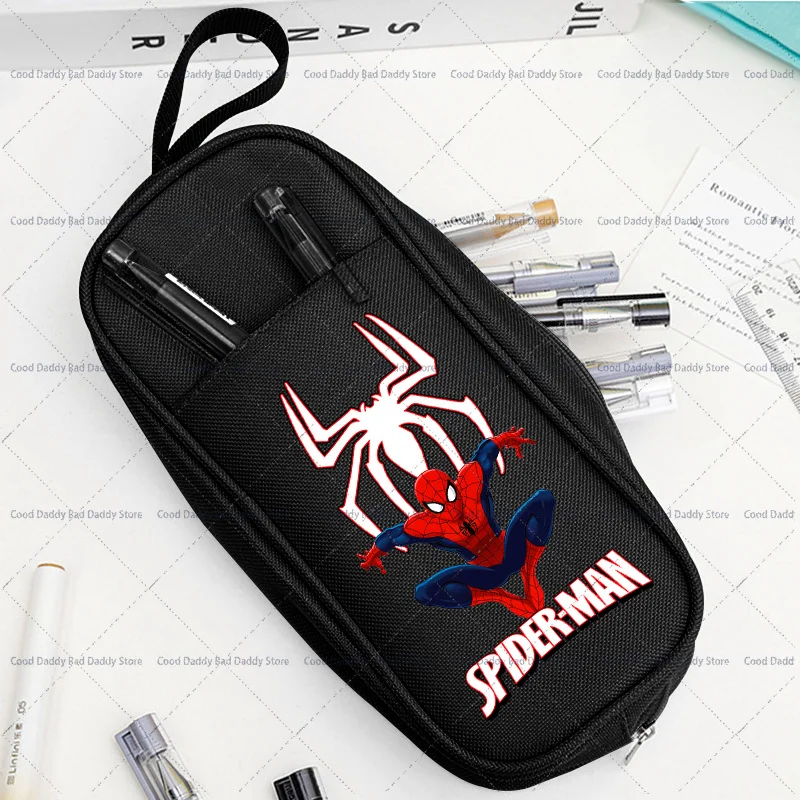 Anime Printed Pencil Bag School Supplies sSpider Boys Cartoon Cute Pen Case Students Creative Stationery Storage Pouch Gift 2026