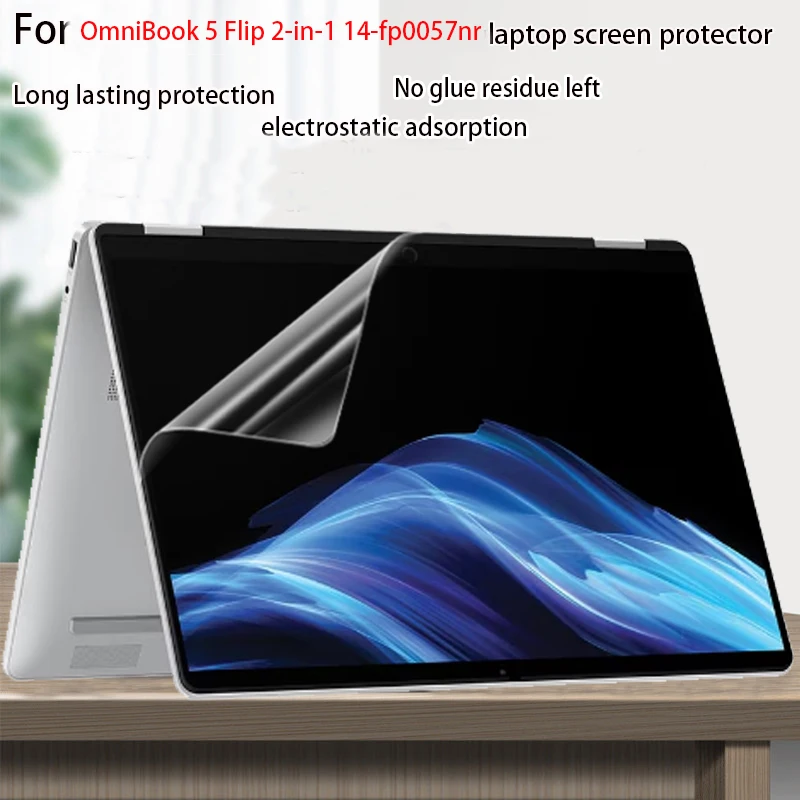 For HP OmniBook 5 Flip 2-in-1 Laptop 14-fp0057nr screen protector film 14-inch 14-fp computer keyboard film HD anti-blue light
