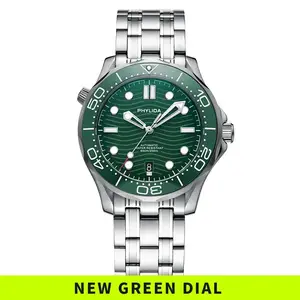 PHYLIDA Black Dial PT5000 MIYOTA Automatic Watch DIVER 200M 007 NTTD Style Sapphire Crystal Solid Bracelet Waterproof 20Bar - AliExpress PHYLIDA Black Dial PT5000 MIYOTA Automatic Watch DIVER 200M 007 NTTD Style Sapphire Crystal Solid Bracelet Waterproof 20Bar - AliExpress