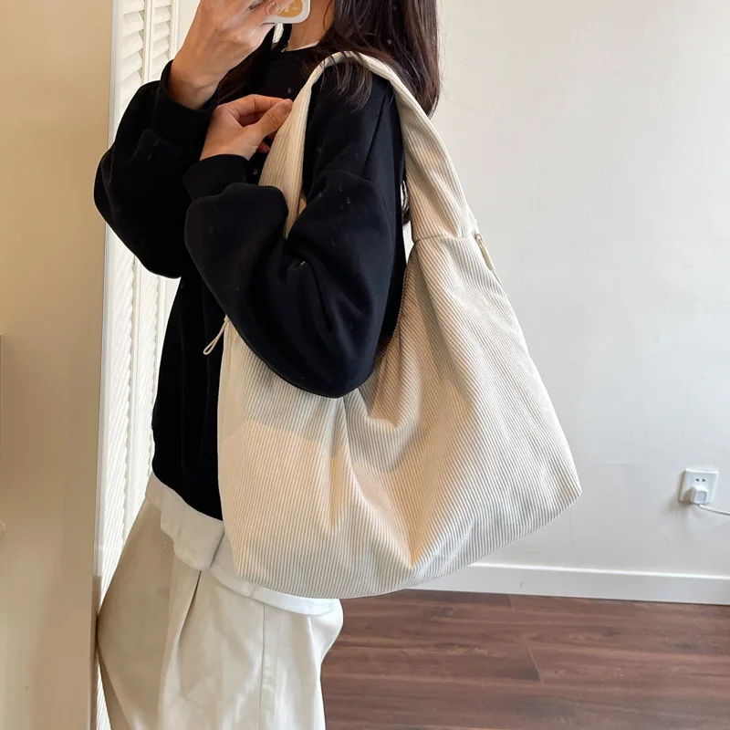 حقيبة كتف سروال قصير بسيط للنساء سعة كبيرة جودة عالية سعة كبيرة حمل حقيبة طالب كتاب موضة حقائب مدرب الركاب