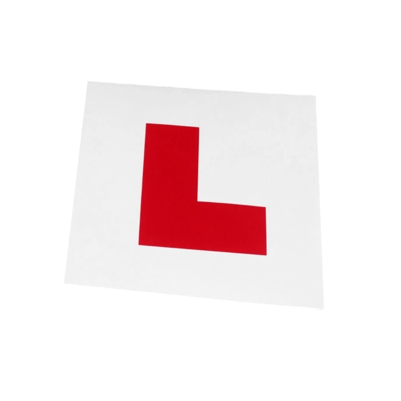 Durable Car Self Adhesive Sticker for Learner New Driver Sign Plate Waterproof L Letter Shape Stickers Protect Car Paint