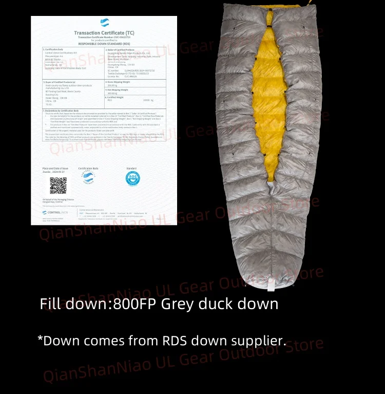 IceFlame Extra Quilt 900FP Ultralight Footless Down Quilt Mummy Sleeping Bag with Pad Attachment System for Backpacking Camping