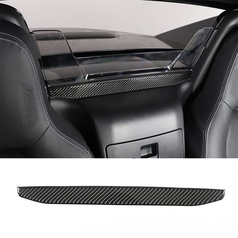 

For Mazda MX-5 RF 2016-2023 Car Interior Rear Glass Trim Strip Soft Carbon Fiber Decoration Car Interior Accessories 1 Pcs