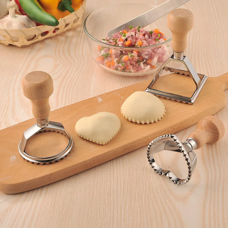 Ravioli Cutter Stamp Pastry Press Mold Zinc Alloy Cake Biscuit Dumpling Maker Pizza Cookie Lace Embossing Device Kitchen Gadgets